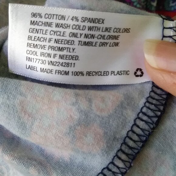 Xhilaration Abstract Print Dress 🌀 Cotton Stretch  Preowned Slay - Picture 8 of 9